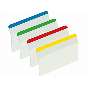 Post-it® Banderitas marcapáginas adhesivas rígidas Index 2'' Borde de color