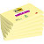 Post-it Bloc 90 Feuilles Notes Repositionnables Super Sticky Rectangle Canary Yellow, 76 x 127 mm, Lot de 6 - 1