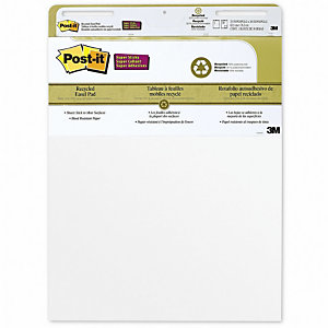 POST-IT Bloc-notes chevalet 63,5 x 76,2 cm blanc 30 feuilles 559RP lot de 2