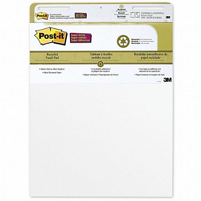 POST-IT Bloc-notes chevalet 63,5 x 76,2 cm blanc 30 feuilles 559RP lot de 2 - 1