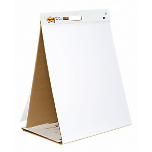 POST-IT Blocco/Lavagna da tavolo Super Sticky autoportante - 563R - 20 fogli in carta riciclata - 58,4 x 50,8 cm - bianco POST-IT Blocco/Lavagna da tavolo Super Sticky autoportante - 563R - 20 fogli in carta riciclata - 58,4 x 50,8 cm - bianco