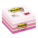 Post-it® Cube de notes repositionnables 76 x 76 mm - Aquarelle rose - Bloc de 450 feuilles Post-it® Cube de notes repositionnables 76 x 76 mm - Aquarelle rose - Bloc de 450 feuilles