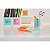 Post-it® Cubo di foglietti, 76 x 76 mm, 450 fogli, Colori rosa guava, limone neon, arancio acceso, rosa power, verde lime - 2