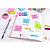 Post-it® Cubo di foglietti, 76 x 76 mm, 450 fogli, Colori rosa guava, limone neon, arancio acceso, rosa power, verde lime - 3