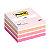 Post-it® Cubo di foglietti, 76 x 76 mm, 450 fogli, Colori rosa soft, bianco, melone neon, rosa power, rosa guava - 1