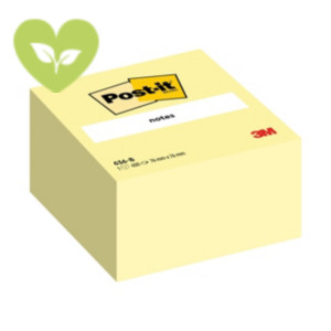 Post-it® Cubo di foglietti, 76 x 76 mm, 450 fogli, Giallo Canary™