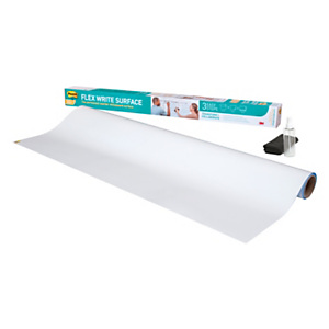 Post-it® Flex Write, pizarra blanca en rollo, 1,219 x 1,829 m, blanco brillante