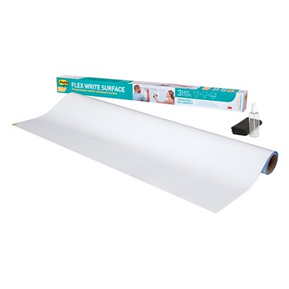 Post-it® Flex Write, pizarra blanca en rollo, 91,4 cm x 1,219 m, blanco brillante - 1