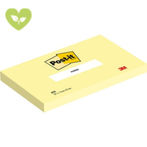 Post-it® Foglietti riposizionabili, 76 x 127 mm, Blocchetti da 100 fogli, Giallo Canary™ (confezione 12 blocchetti)