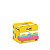 Post-it® Foglietti riposizionabili, Collezione Energetic, 38 x 51 mm, Blocchetti da 100 fogli, Colori giallo lime, blu paradiso, rosa power, verde acido (confezione 12 blocchetti) - 5