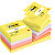Post-it® Foglietti riposizionabili Z-Notes, 76  x 76 mm, Blocchetti da 100 fogli, Colori limone neon, verde acido, orchidea, rosa guava, arancio acceso (confezione 12 blocchetti) - 1
