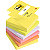 Post-it® Foglietti riposizionabili Z-Notes, 76 x 76 mm, Blocchetti da 100 fogli, Colori limone neon, verde acido, orchidea, rosa guava, arancio acceso (confezione 6 blocchetti) - 1