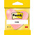 Post-it® Foglietti sagomati a forma di cuore, 70 x 70 mm, Blocchetti da 225 fogli, Colori rosa guava, rosa soft, rosa power - 3