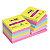 Post-it® Foglietti Super Sticky, 76 x 76 mm, Blocchetti da 90 fogli, Colori verde acido, rosa power, blu paradiso, giallo sole, violetto (confezione 12 blocchetti) - 1