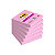 Post-it® Foglietti Super Sticky, 76 x 76 mm, Blocchetti da 90 fogli, Rosa tropicale (confezione 6 blocchetti) - 1