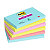 Post-it® Foglietti Super Sticky, Collezione Cosmic, 76 x 127 mm, Blocchetti da 90 fogli, Colori acqua, verde acido, rosa tropicale, rosa guava (confezione 6 blocchetti) - 1