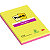 Post-it® Foglietti Super Sticky, Grandi formati, A righe, 127 x 203 mm, Blocchetti da 45 fogli, Colore verde acido, rosa power (confezione 2 blocchetti) - 1
