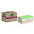Post-it® Foglietti Super Sticky in carta riciclata al 100%, 76 x 76 mm, Blocchetti da 70 fogli, Colori assortiti (confezione 12 blocchetti) - 2