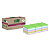 Post-it® Foglietti Super Sticky in carta riciclata al 100%, 76 x 76 mm, Blocchetti da 70 fogli, Colori assortiti (confezione 14 blocchetti+ 4 in omaggio) - 2