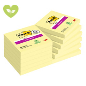 Post-it® Foglietti Super Sticky, Value Pack, 76 x 76 mm, Blocchetti da 90 fogli, Giallo Canary™ (confezione 8 blocchetti + 4 in omaggio) Post-it® Foglietti Super Sticky, Value Pack, 76 x 76 mm, Blocchetti da 90 fogli, Giallo Canary™ (confezione 8 blocchetti + 4 in omaggio)