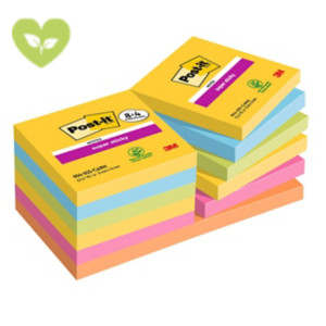 Post-it® Foglietti Super Sticky, Value Pack, Collezione Carnival, 76 x 76 mm, Blocchetti da 90 fogli, Colori giallo sole, blu paradiso, verde lime, rosa power, arancio acceso (confezione da 8 blocchetti + 4 in omaggio) Post-it® Foglietti Super Sticky, Value Pack, Collezione Carnival, 76 x 76 mm, Blocchetti da 90 fogli, Colori giallo sole, blu paradiso, verde lime, rosa power, arancio acceso (confezione da 8 blocchetti + 4 in omaggio)