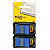 Post-it® Index Segnapagina riposizionabili Medium, 25 x 43 mm, Dispenser da 50 foglietti, Blu (confezione 2 pezzi) - 1