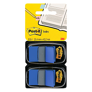 Post-it® Index Segnapagina riposizionabili Medium, 25 x 43 mm, Dispenser da 50 foglietti, Blu (confezione 2 pezzi) Post-it® Index Segnapagina riposizionabili Medium, 25 x 43 mm, Dispenser da 50 foglietti, Blu (confezione 2 pezzi)