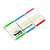 Post-it® Marcadores rígidos pequeños 25,4 x 38 mm en colores variados 3 x 22 paquetes con estuche dispensador 686-GLBR - 2