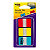 Post-it® Marcadores rígidos pequeños de 25,4 x 38 mm en colores variados Paquete de 3 x 22 con estuche dispensador - 1