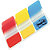 Post-it® Marcadores rígidos pequeños de 25,4 x 38 mm en colores variados Paquete de 3 x 22 con estuche dispensador - 5