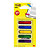 Post-it® Marcapáginas Flechas pequeñas 11,9 x 43,2 mm colores variados 5 x 20 paquete con estuche dispensador 684-ARR1EU - 1