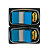 Post-it® Marcapáginas medianos de 25,4 x 43,2 mm en azul Paquete doble de 2 x 50 con dispensadores 680-B2EU - 2