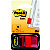 Post-it® Marcapáginas medianos de 25,4 x 43,2 mm en rojo Paquete de 50 con dispensador 680-1 - 1