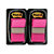 Post-it® Marcapáginas medianos de 25,4 x 43,2 mm en rosa intenso con paquete doble de 2 x 50 con dispensadores - 2