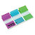 Post-it® Marcapáginas medianos 25,4 x 43,2 mm variados colores 3 x 20 paquete con estuche dispensador - 1