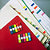 Post-it® Marcapáginas pequeños de 11,9 x 43,1 mm en colores variados Paquete de 4 x 35 con dispensadores 683-4 - 5