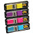 Post-it® Marcapáginas pequeños de 11,9 x 43,1 mm en colores variados Paquete de 4 x 35 con dispensadores 683-4AB - 1