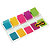 Post-it® Marcapáginas pequeños de 11,9 x 43,1 mm en colores variados Paquete de 5 x 20 con dispensador - 1