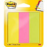 Post-it® Marcapáginas, 25 x 76 mm, colores neón variados, paquete de 300 Post-it® Marcapáginas, 25 x 76 mm, colores neón variados, paquete de 300