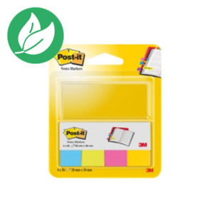 Post-it marque-pages format 20 x 38 mm, 4 blocs de 50, coloris assortis Post-it marque-pages format 20 x 38 mm, 4 blocs de 50, coloris assortis