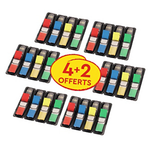 Post-it Marque-pages petit format 11,9 x 43,1 m couleurs assorties 4 lots de 4 distributeurs de 35 marque pages et 2 lots gratuits Post-it Marque-pages petit format 11,9 x 43,1 m couleurs assorties 4 lots de 4 distributeurs de 35 marque pages et 2 lots gratuits