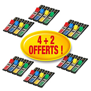 Post-it Marque-pages petit format 11,9 x 43,1 m couleurs assorties 4 lots de 4 distributeurs de 35 marque pages et 2 lots gratuits Post-it Marque-pages petit format 11,9 x 43,1 m couleurs assorties 4 lots de 4 distributeurs de 35 marque pages et 2 lots gratuits