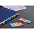 Post-it Marque-pages rigides 16 x 38 mm - 4 couleurs assorties (Bleu, Anis, Jaune, Rouge) - 4 x 10 index - 3
