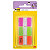 Post-it Marque-pages rigides 25,4 x 38 mm - 3 couleurs assorties (Rose, Anis, Orange) - 3 x 22 index - 1