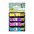 Post-it Marque-pages souples 11,9 x 43,1 mm - 4 couleurs assorties (Jaune, Violet, Rose, Turquoise) - 4 x 35 index - 5