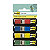 Post-it Marque-pages souples 11,9 x 43,1 mm - 4 couleurs assorties (Rouge, Bleu, Jaune, Vert) - 4 x 35 index - 6