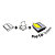 Post-it® Millennium Canary Yellow™ Dispensador de escritorio negro con notas adhesivas Z-Notes 76 x 127 mm, amarillo canario, 100 hojas - 2
