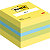 Post-it Mini-cube carré 400 Feuilles Notes Repositionnables - Coloris Assortis Néons - 51 x 51 mm - 1