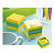 Post-it Mini-cube carré 400 Feuilles Notes Repositionnables - Coloris Assortis Néons - 51 x 51 mm - 2