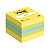 Post-it® Mini cubo di foglietti, 51 x 51 mm, 400 fogli, Colori limone neon, verde lime, blu paradiso - 1